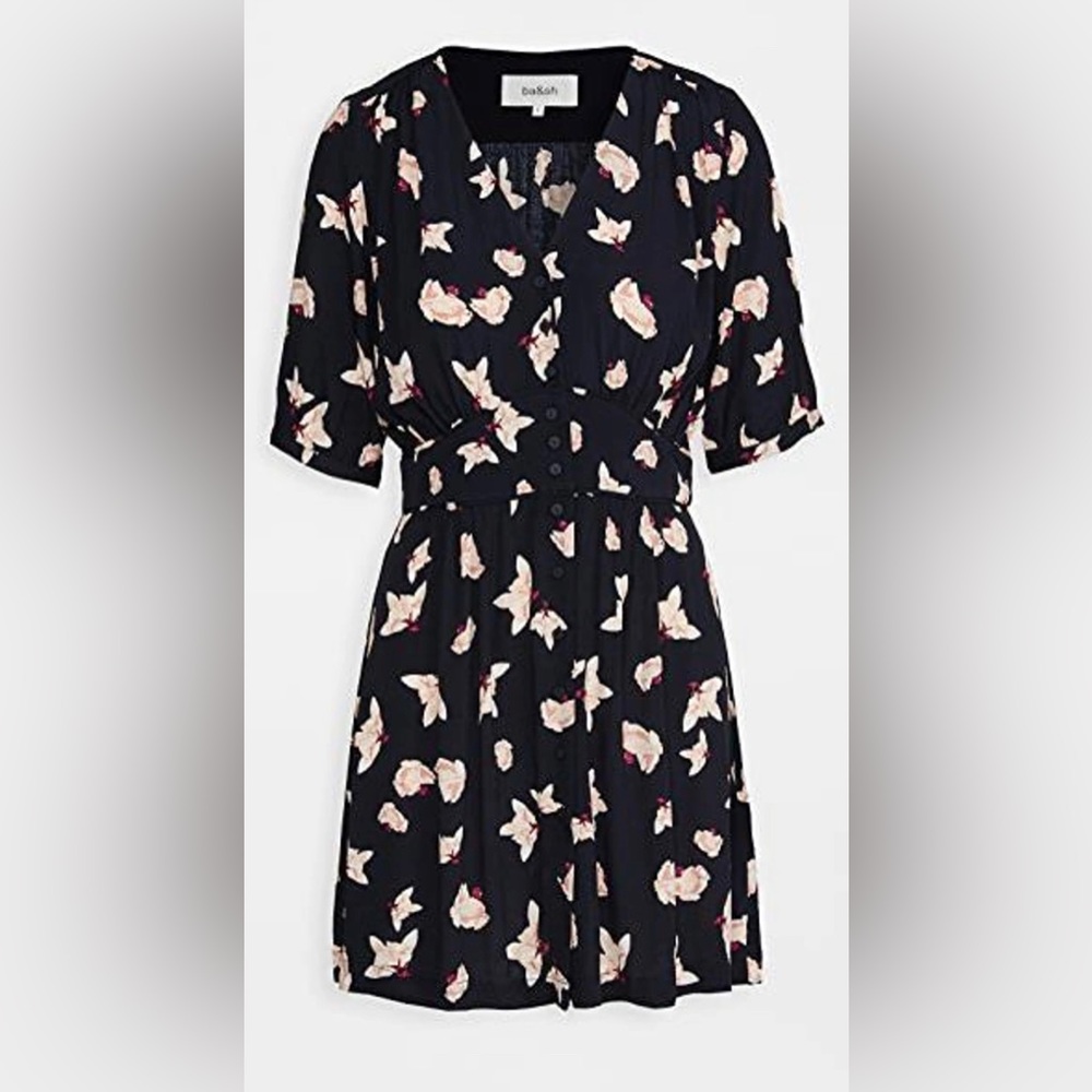 Ba&sh Printed Summer Dress - Size 8